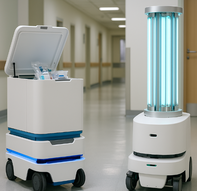 병원 물류 및 소독 로봇의 개념, 기능, 장점과 사례, 전망
