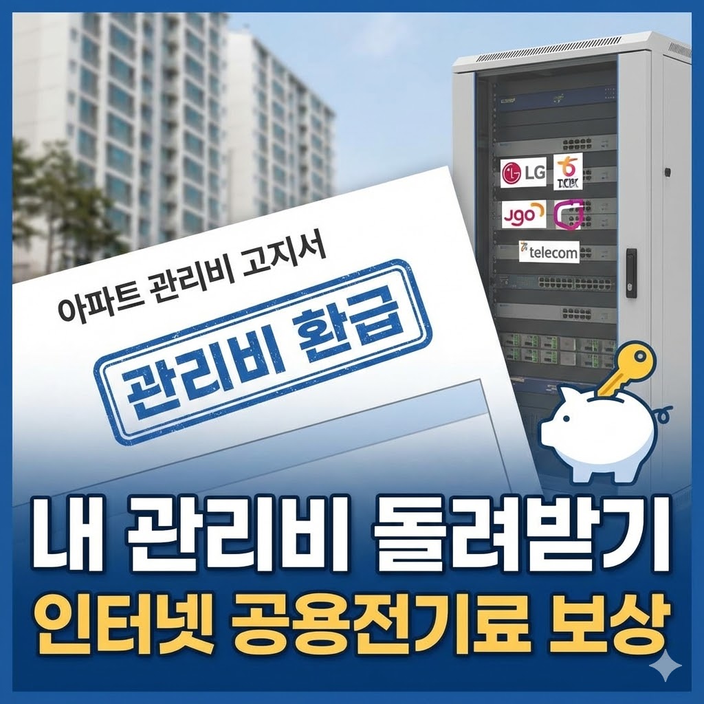 2026년 공동주택 인터넷 장비 공용전기 무단 사용 전수조사 및 보상 안내 이미지