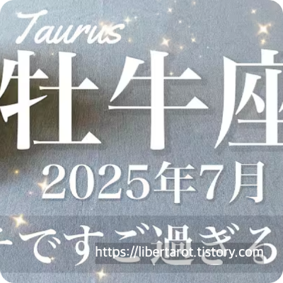 황소자리 2025년 7월 별자리 운세 신년운세