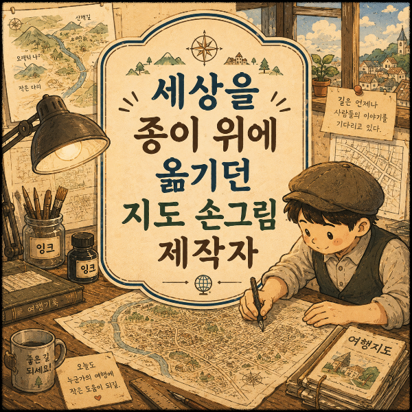 세상을 종이 위에 옮기던 지도 손그림 제작자