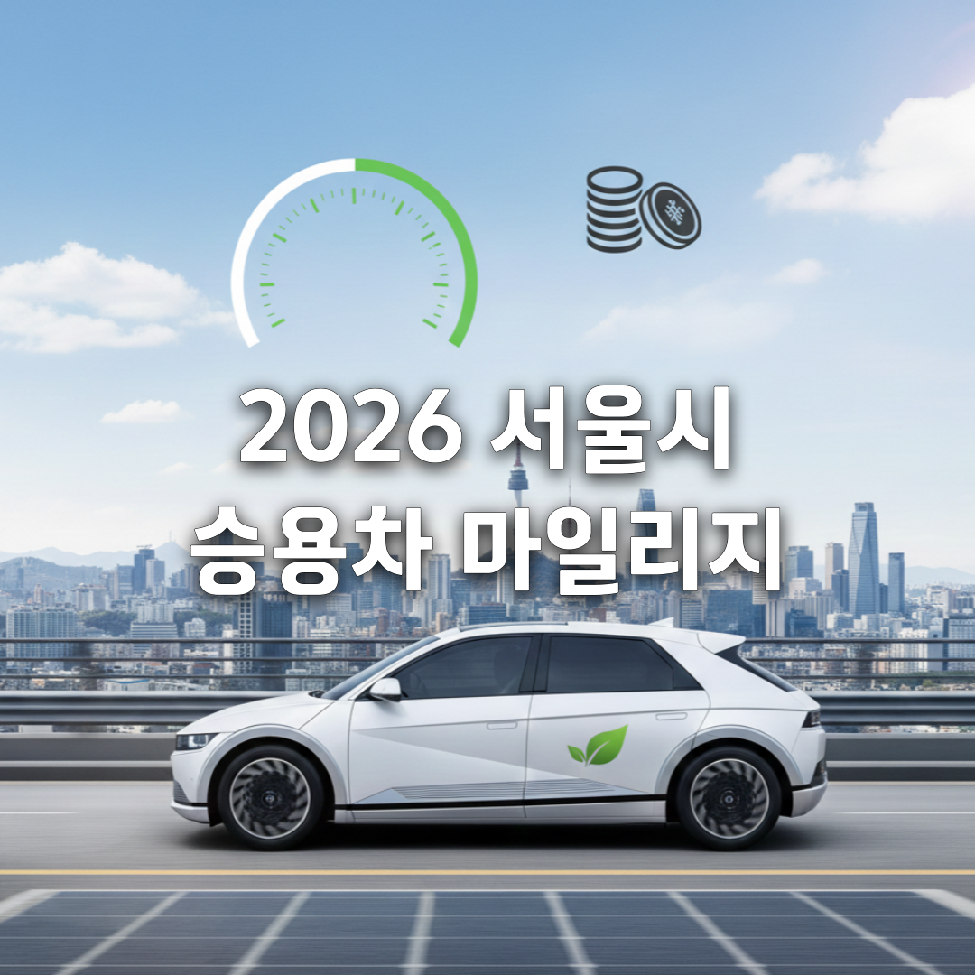 서울시 승용차 마일리지 신청하면 최대 5만 원🚘 2026 최신 기준 총정리