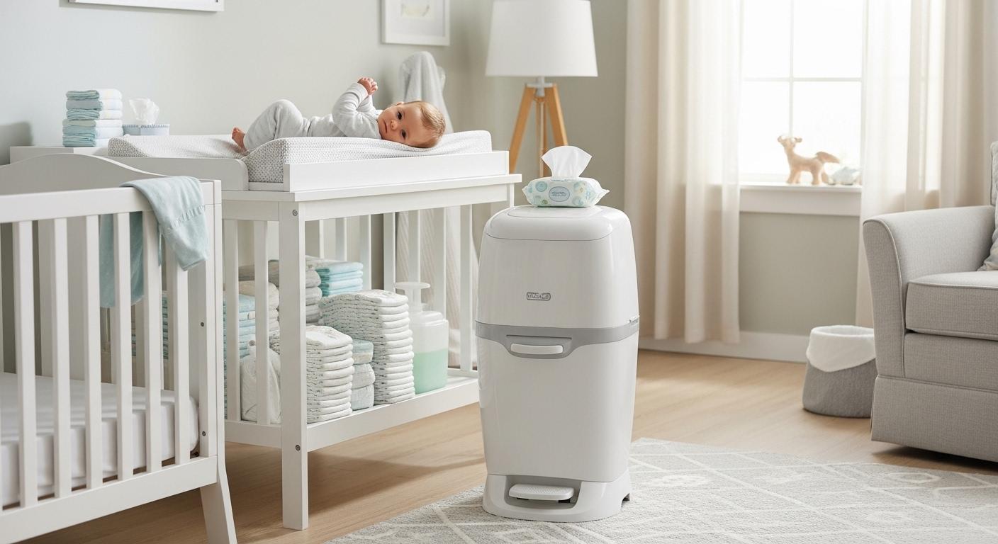 아기 기저귀 쓰레기통