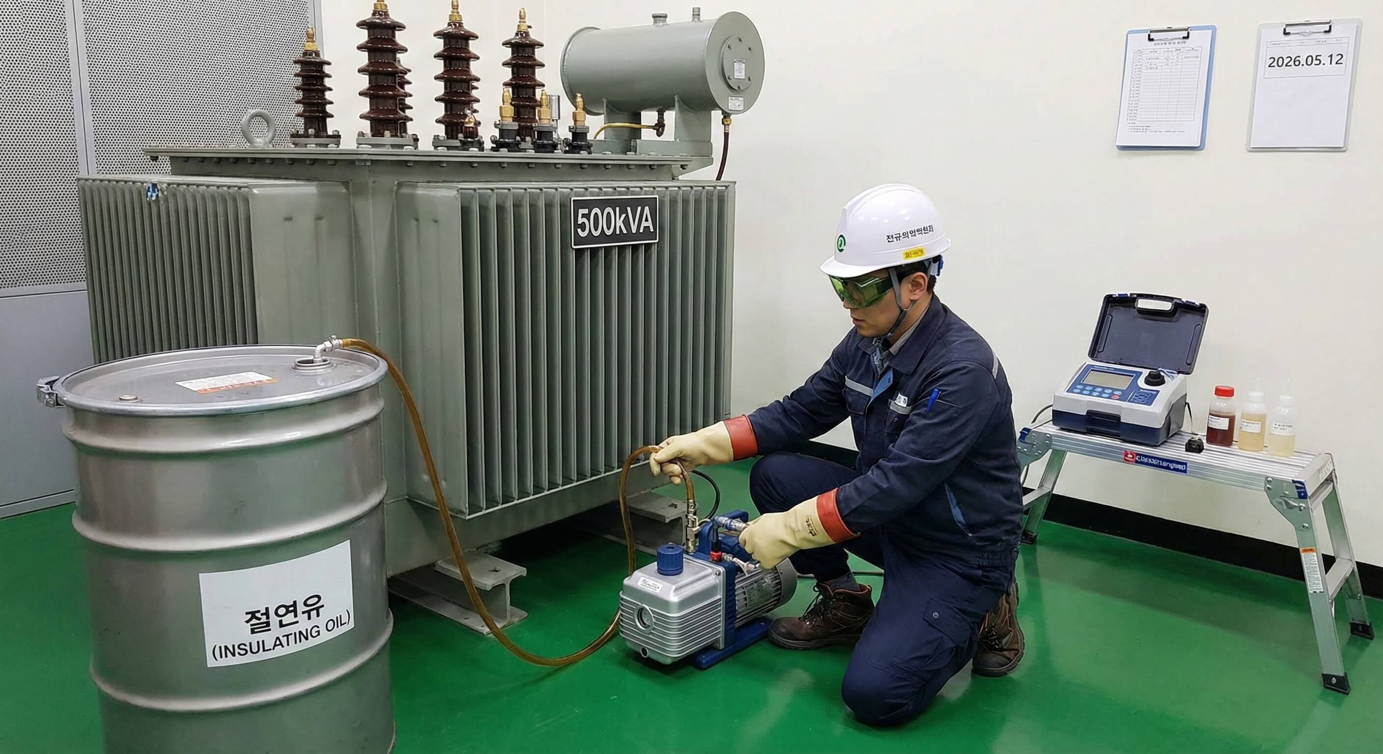 전기기사 절연유 교체 경험