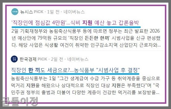 직장인 점심값 지원 든든한 한끼 대상 지역과 실질적인 활용법5