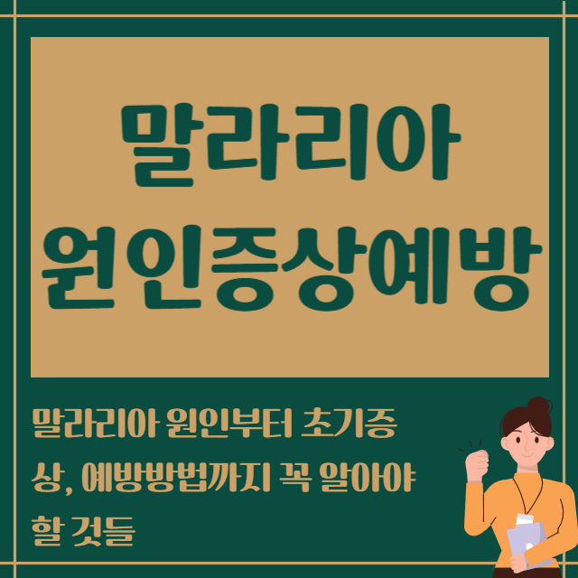 말라리아 원인증상예방