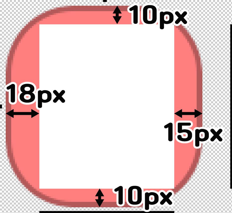 말풍선 패딩 영역