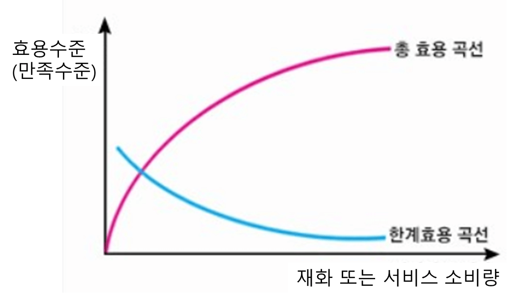 한계효용 곡선 블로그도 마찬가지