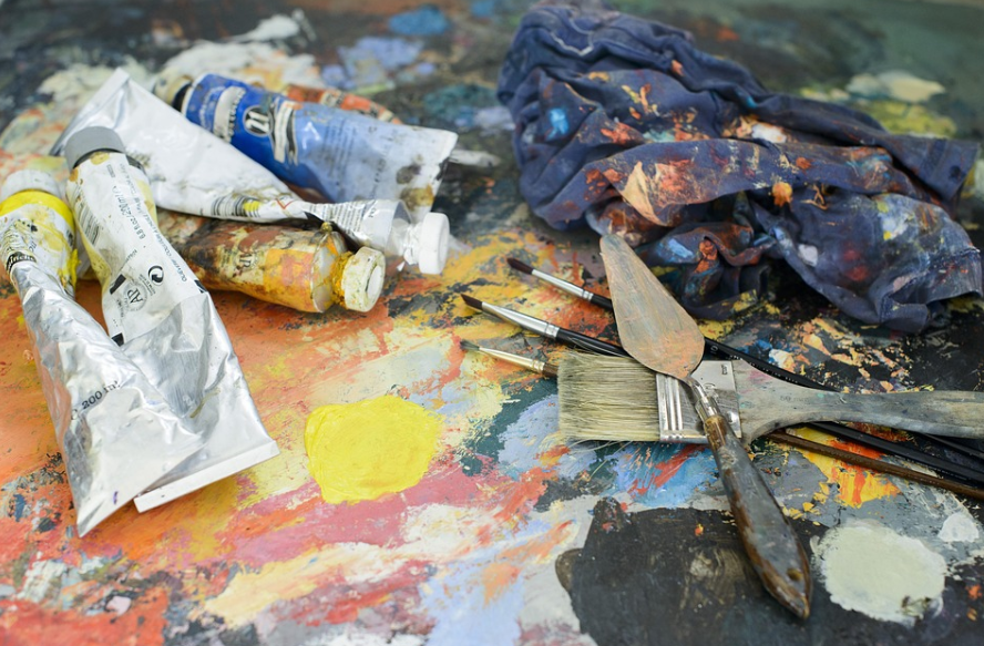 선화예고 입시관련 회화작업중사진