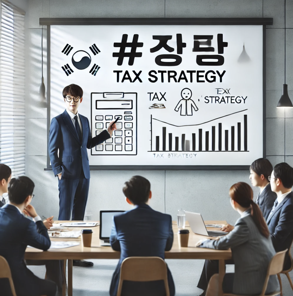 세금 감면에 대해 논의하는 회의실에서의 모임