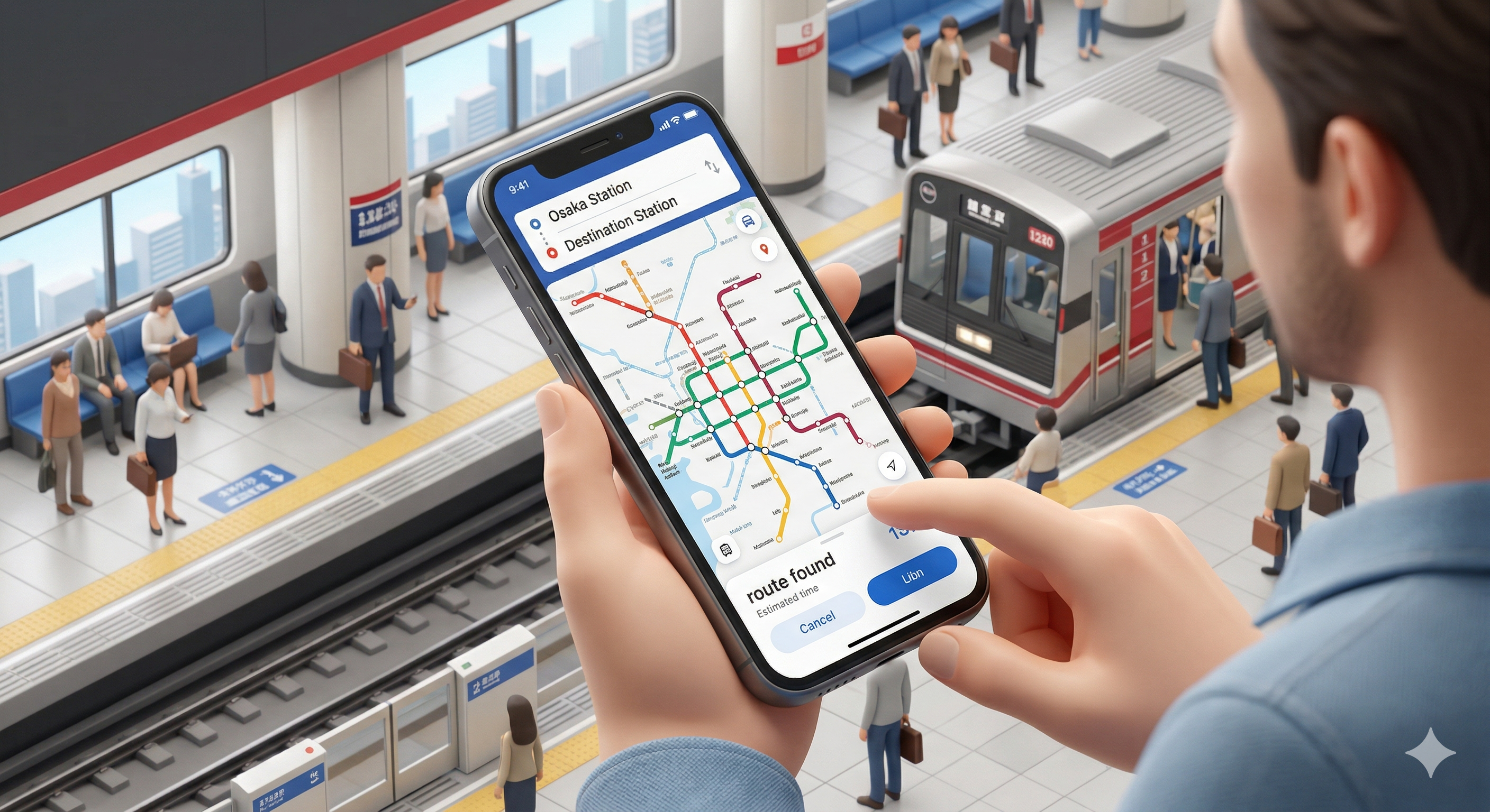 오사카 지하철 노선도 PDF 다운로드 한글 일본 여행 가이드