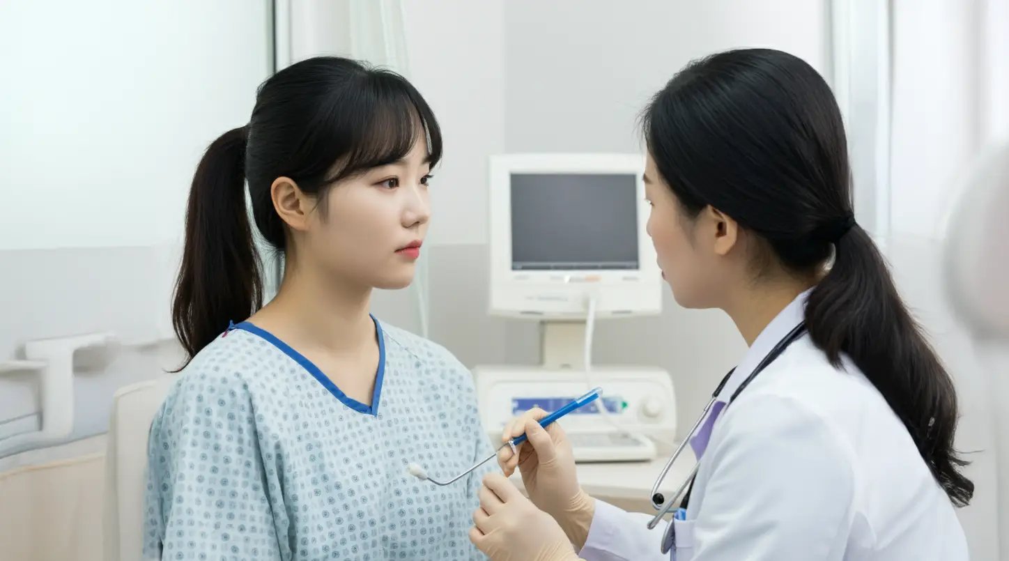 건강검진을 받는 사람