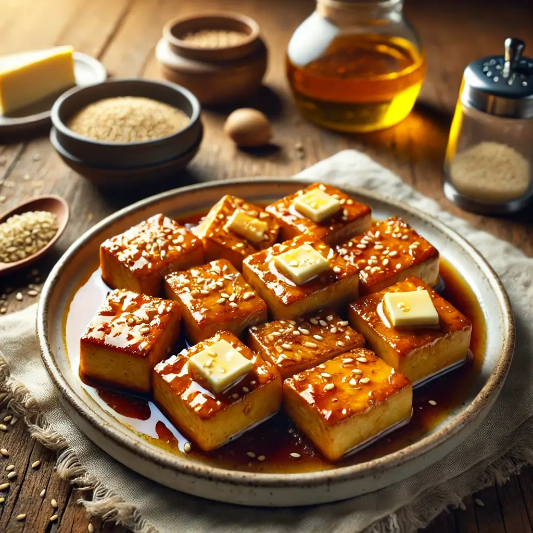 간장 버터 두부조림