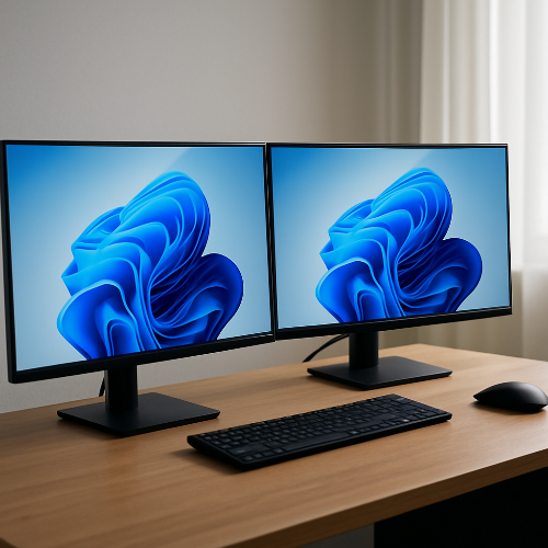 이미지 1. 듀얼모니터 화면 복제