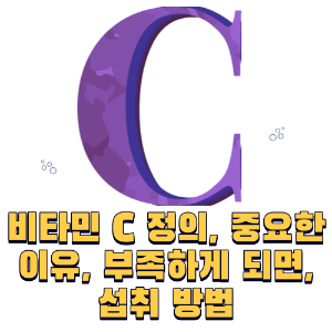 비타민 C 정의, 중요한이유, 부족하게 되면, 섭취 방법