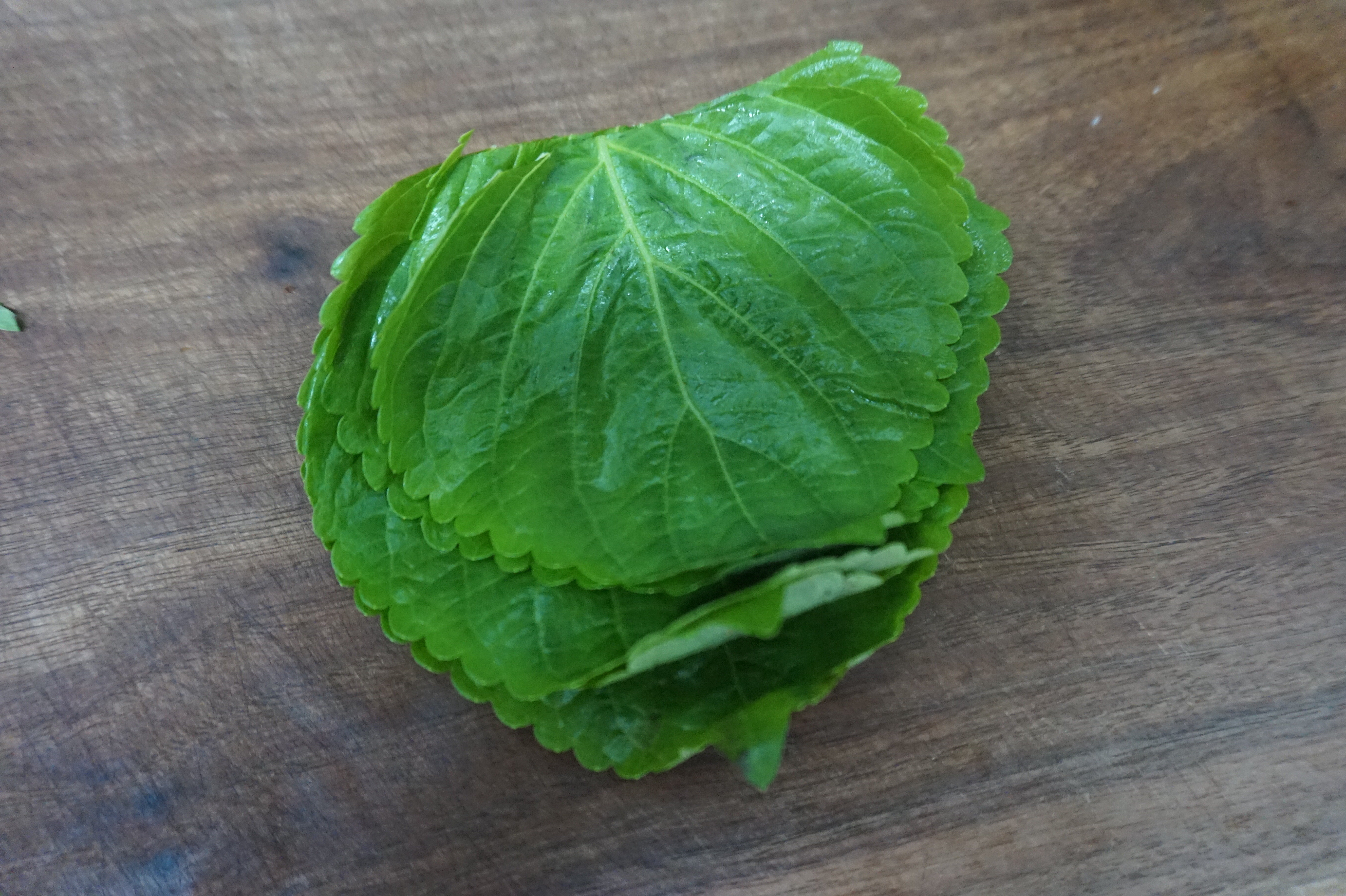깻잎자르기