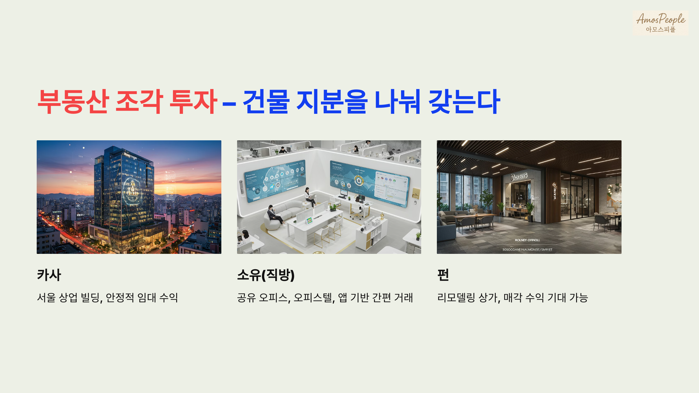 부동산 조각 투자 – 건물 지분을 나눠 갖는다