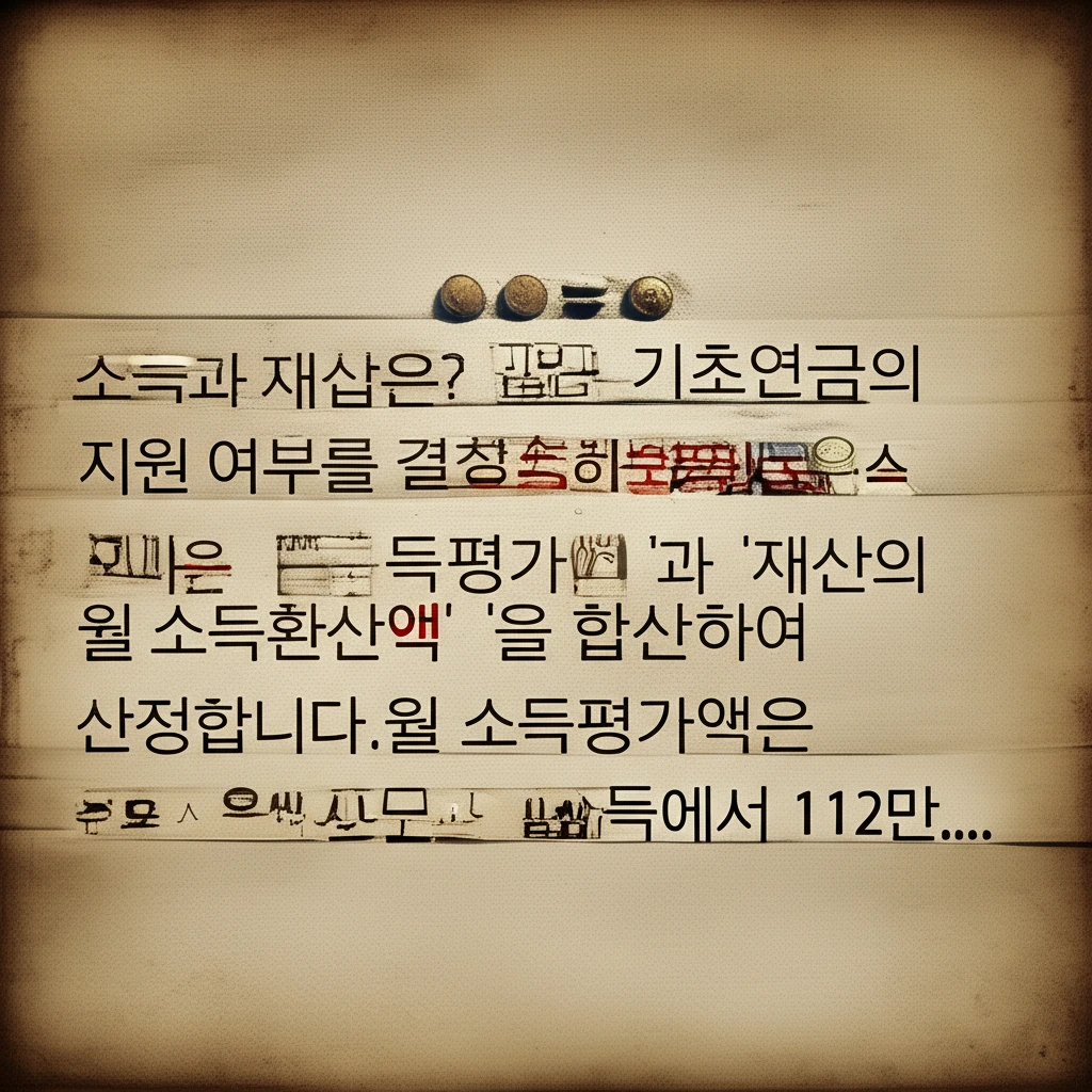 2025년 기초연금 신청 자격 소득 ..