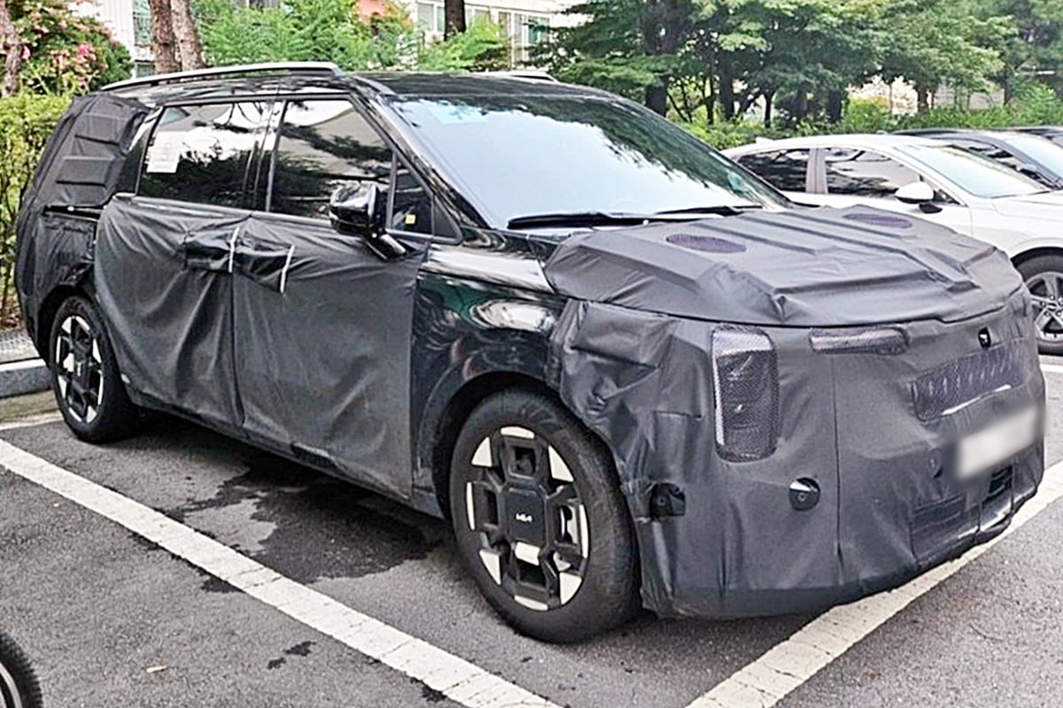 기아 카니발 페이스리프트 테스트카