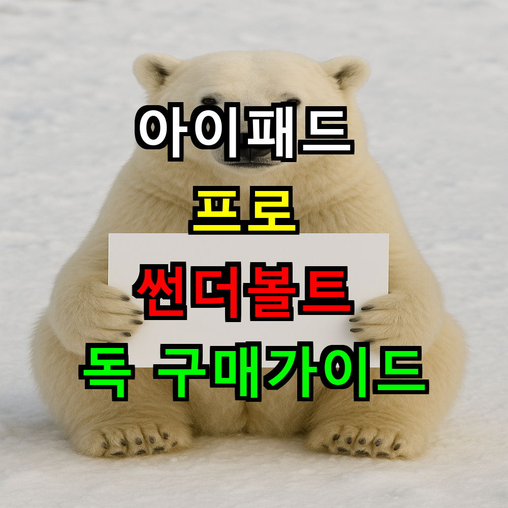 아이패드 프로 썬더볼트 독 구매가이드