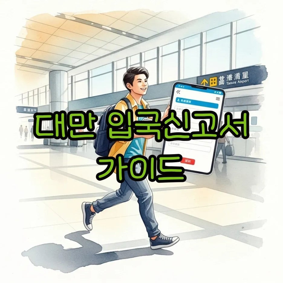 대만 여행을 위한 입국 준비 모습