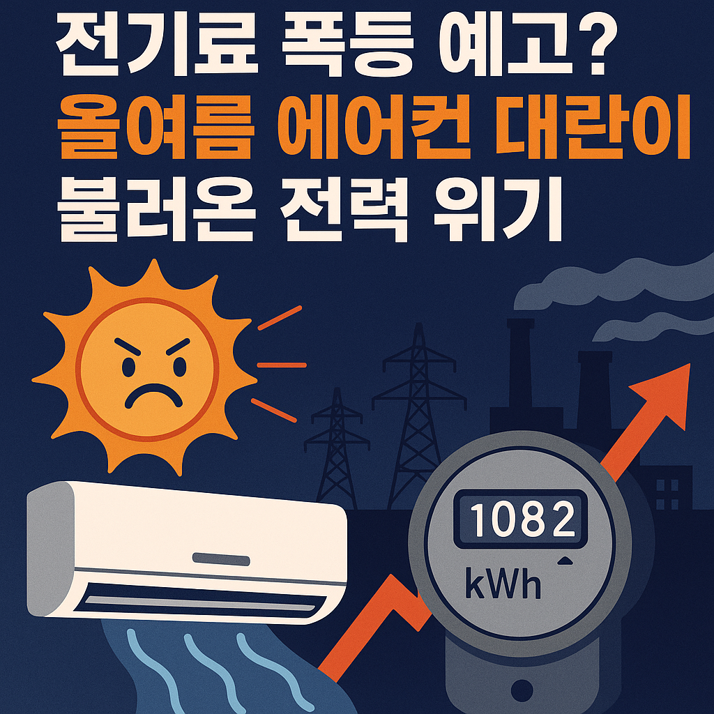 전기료 폭등 예고? 올여름 에어컨 대란이 불러온 전력 위기