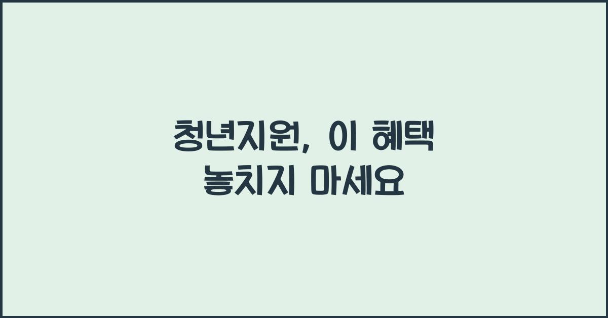 청년지원