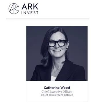 ARK Invest의 CEO인 캐시우드 이미지