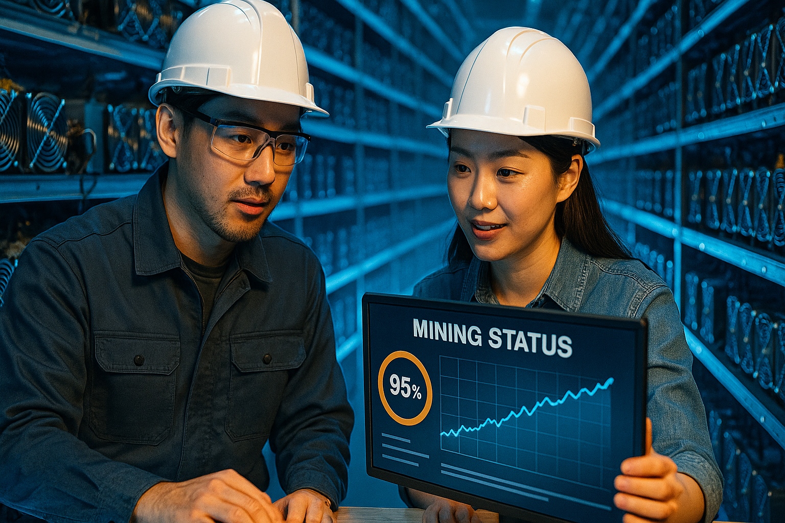 거대한 코인 채굴장