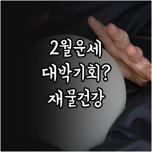 1965년생 뱀띠 2월 운세 핵심 요..