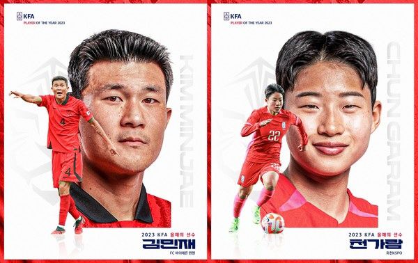 ‘철기둥’ 김민재, 손흥민 제치고 KFA ‘올해의 선수’ 선정