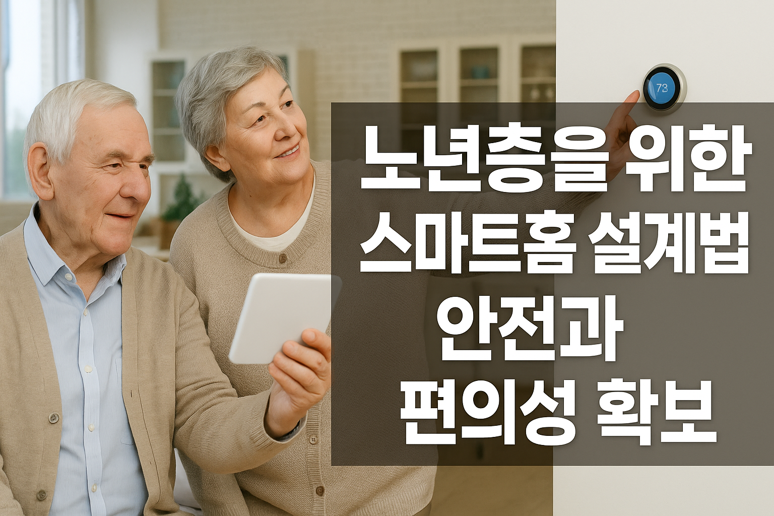 노년층을 위한 스마트홈 설계법: 안전과 편의성 확보
