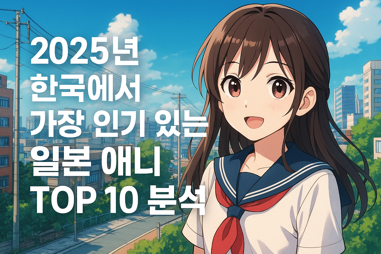 2025년 한국에서 폭발적 인기를 얻는 일본 애니메이션 TOP10 분석 포스터