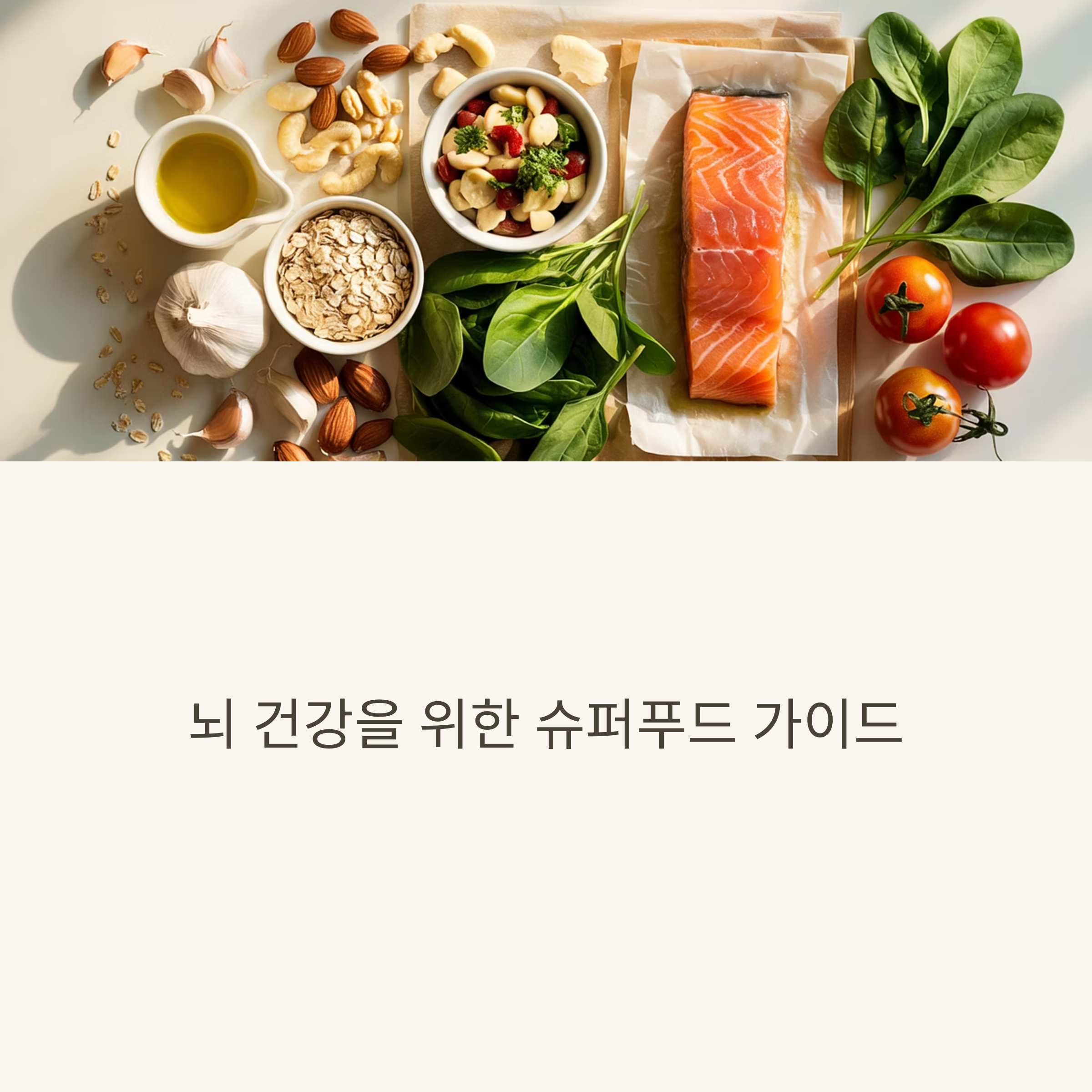 뇌를 젊게 유지 하려고 먹는 음식들