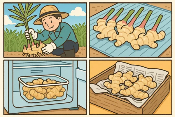 생강 수확 시기 및 보관 방법11