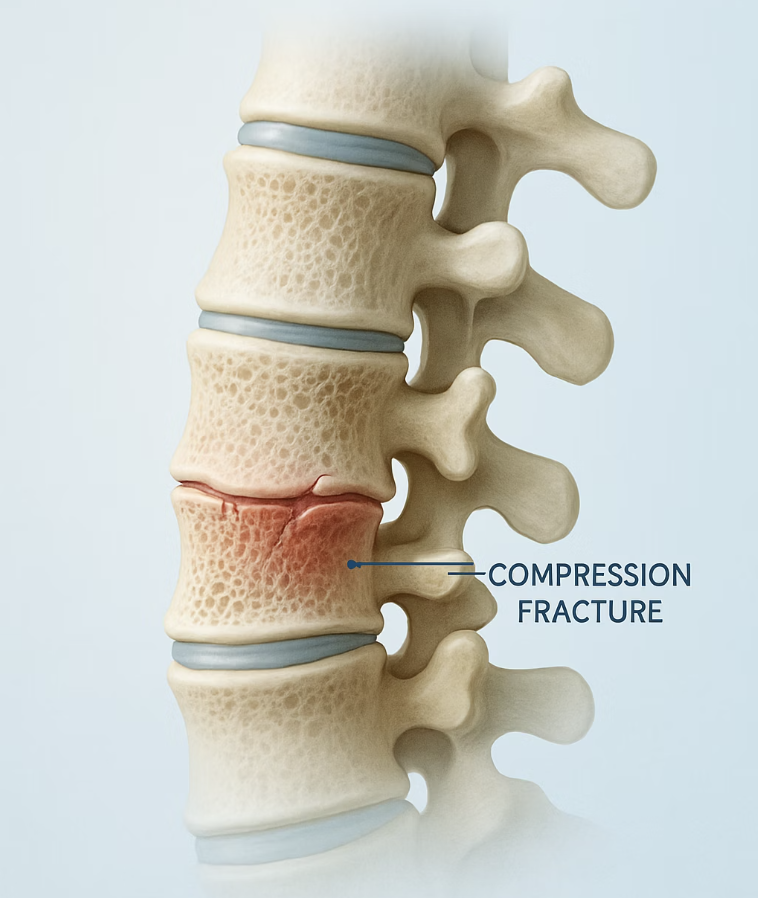 뼈가 약해져 주저앉는 기둥