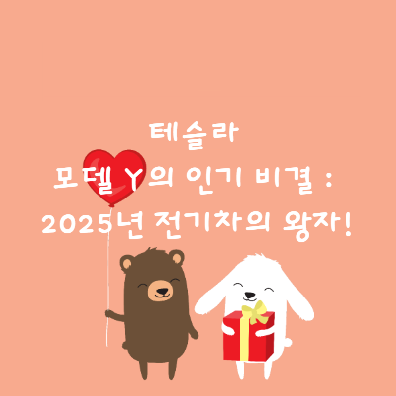 🚗테슬라 모델 Y의 인기 비결 : 2025년 전기차의 왕자!