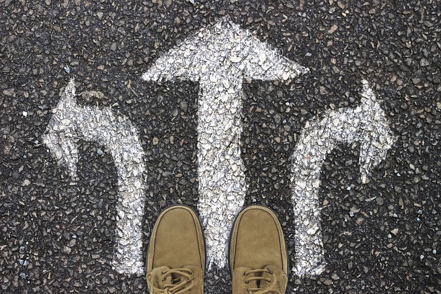 three-way road