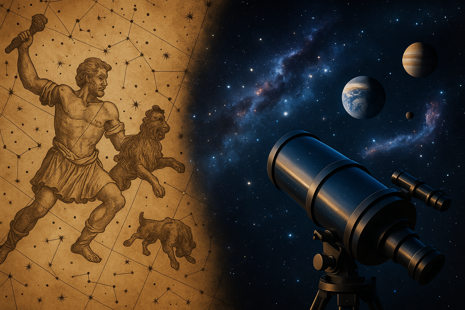 고대 문명의 별자리 해석법과 현대 천문학의 비교