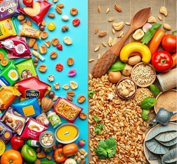 가공식품 vs 자연식품