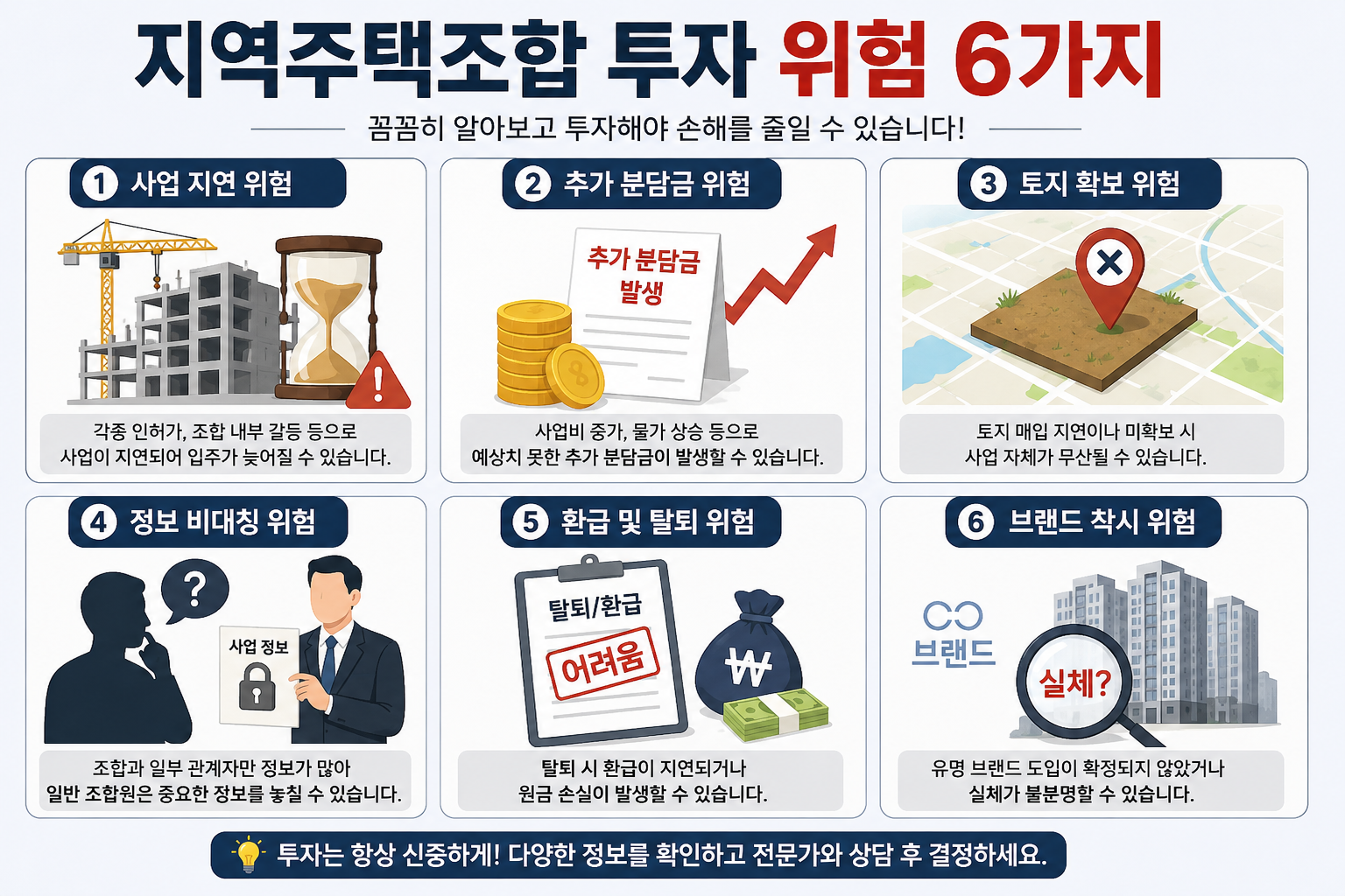 지역주택조합 투자 리스크 6가지ㅣ왜 손실이 커질까? 지금 확인