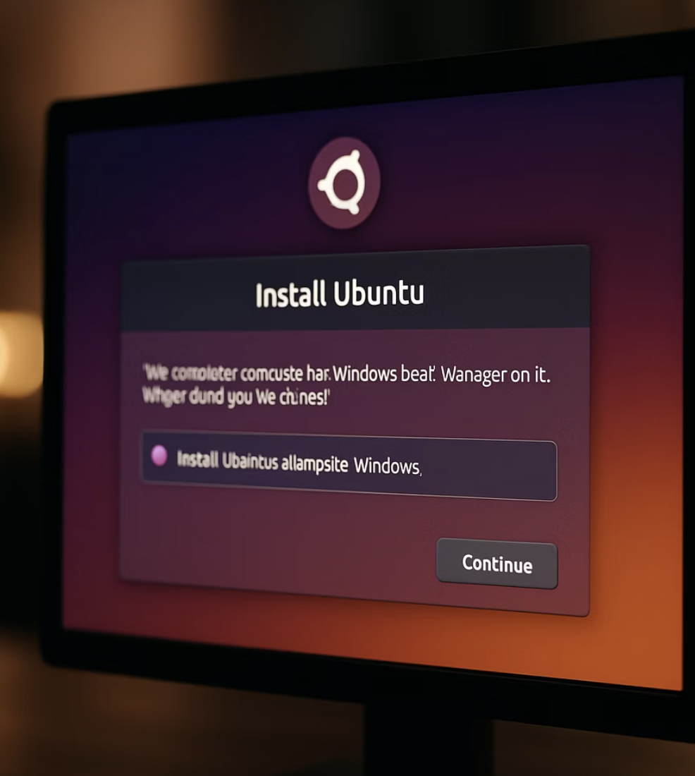 가장 중요한 선택, 'Windows와 함께 설치'