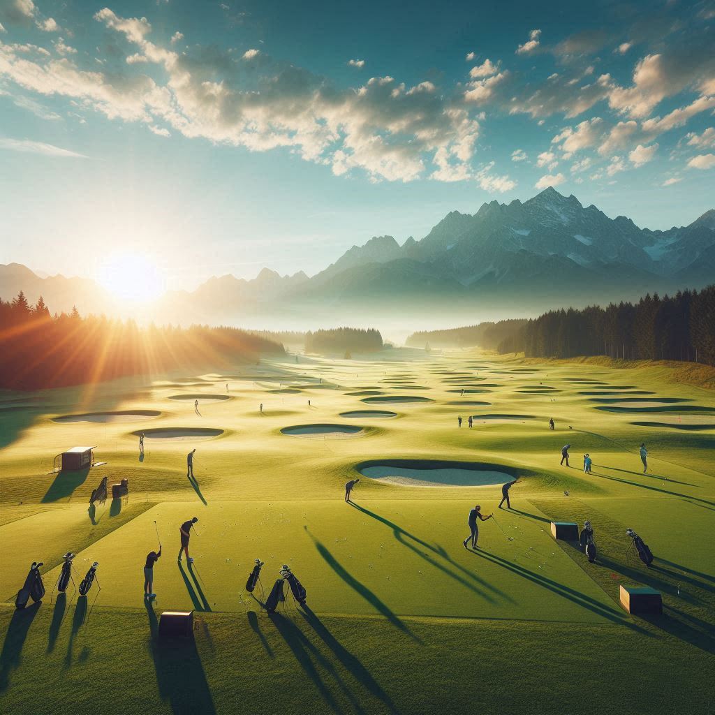 실외골프연습장 배경