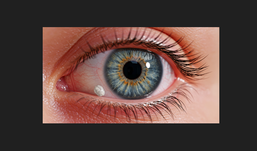 눈물길에 생긴 작은 결석 구조물, 안석의 위치 설명 일러스트