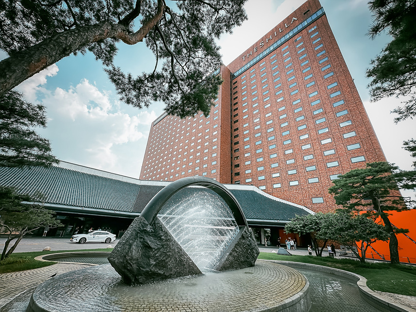 신라호텔 분수대