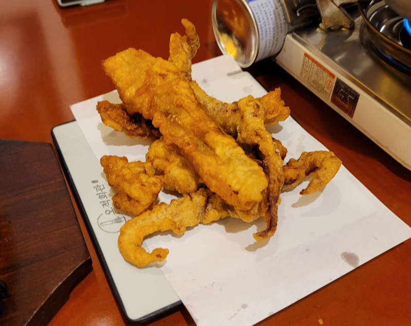 오적회관 오징어 튀김