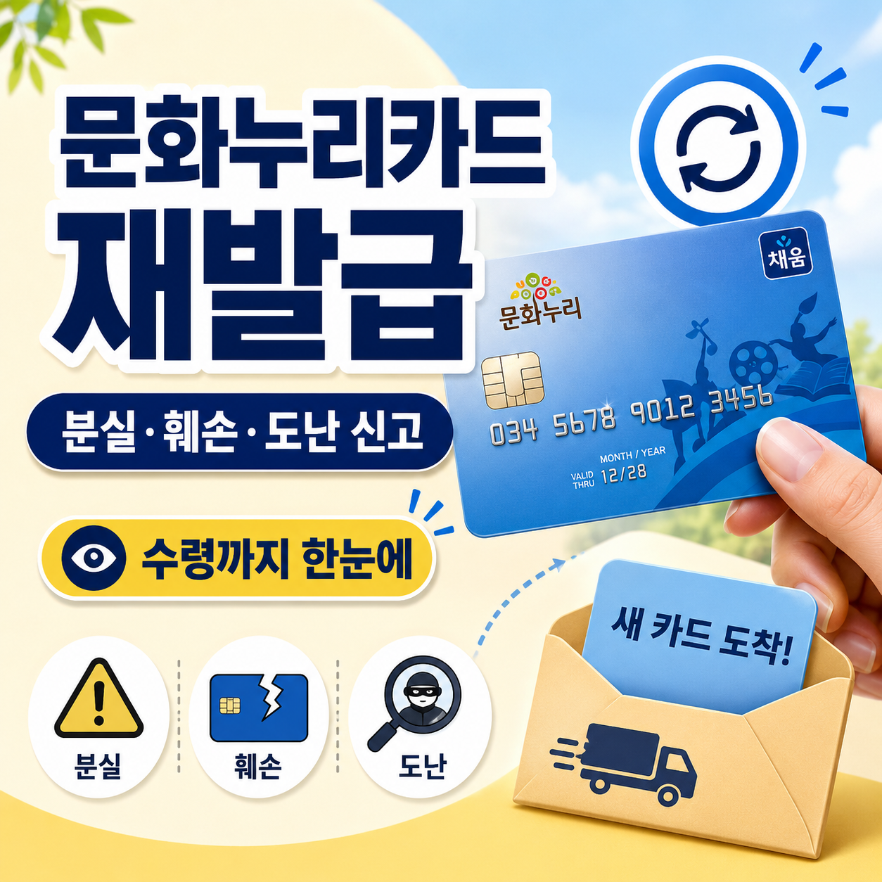 문화누리카드 재발급 분실 때 바로 할 일