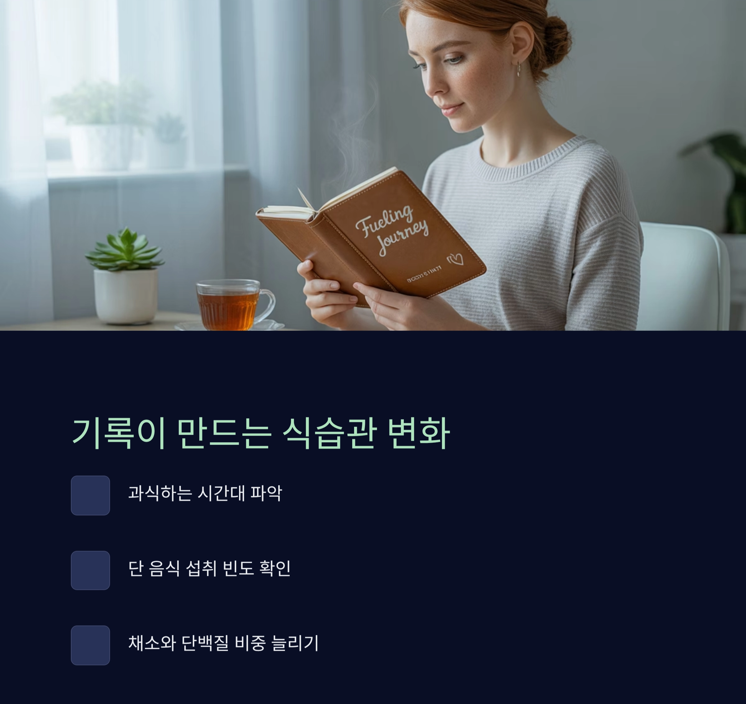 여름철 건강 지키는 식단 기록 다이어리 활용법