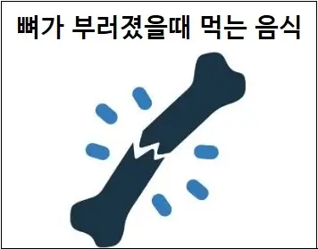 뼈가 부러졌을때 먹는 음식