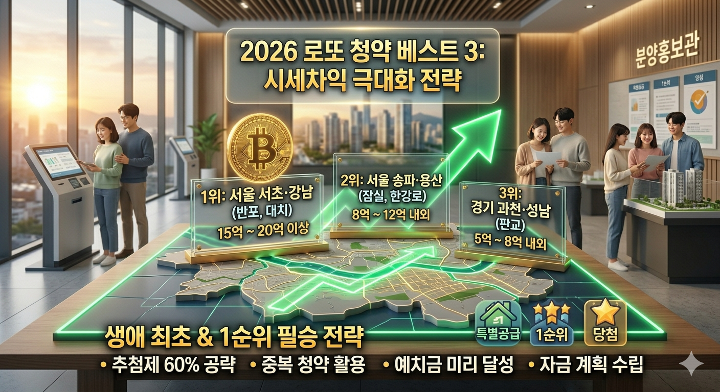 2026 로또 청약 베스트 3 및 필승 전략