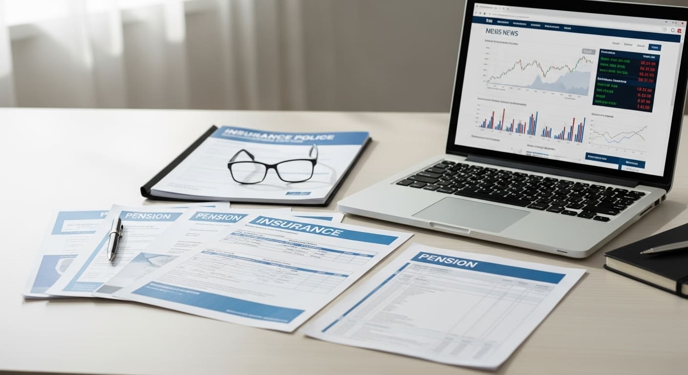 연금 전환을 위한 신청서 작성 모습